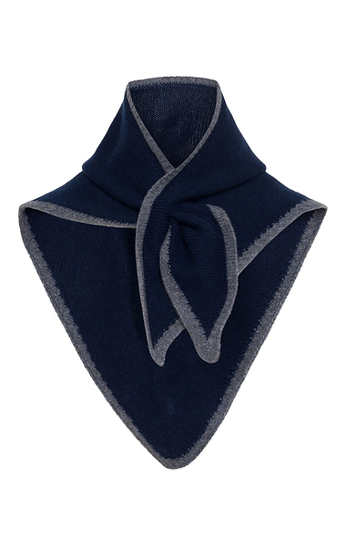 Ladies Cashmere Tipped Triangle Scarf