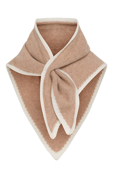 Ladies Cashmere Tipped Triangle Scarf