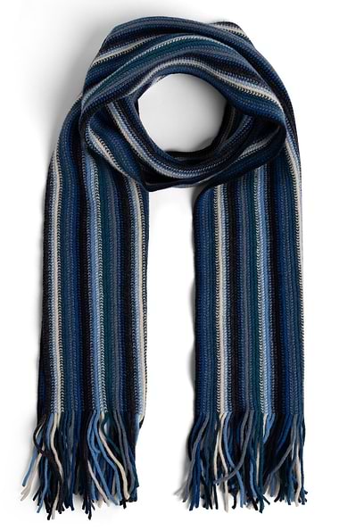 Lambswool Striped Scarf