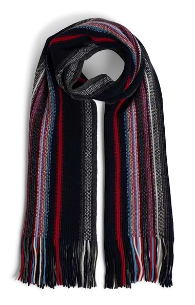Lambswool Striped Scarf