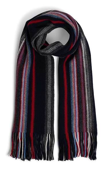 Lambswool Striped Scarf
