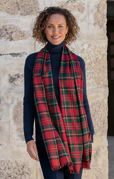Merino Tartan Wrap