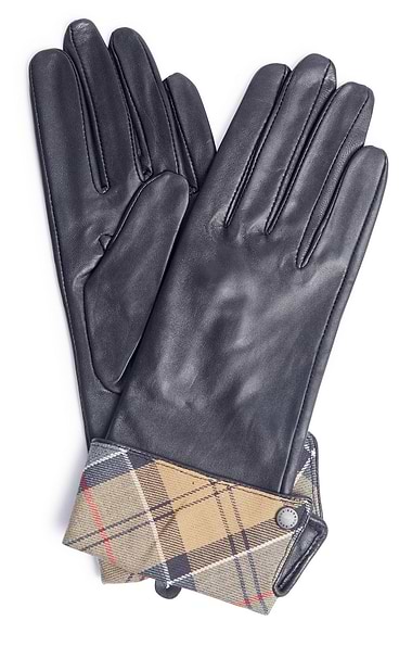 Ladies Barbour Lady Jane Leather Gloves