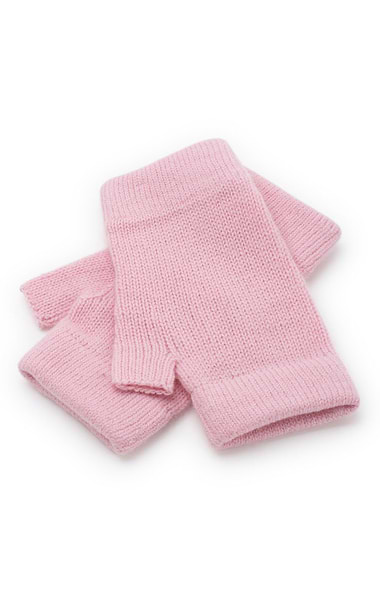 Ladies Gauzy Cashmere Fingerless Mitts