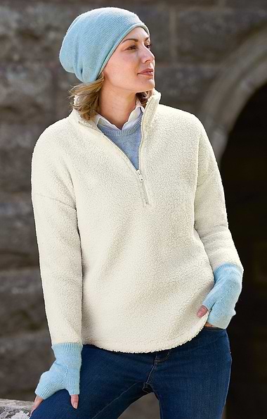Ladies Gauzy Cashmere Fingerless Mitts