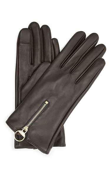 Ladies Barbour Arlene Leather Gloves