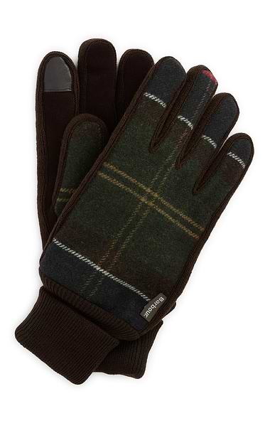 Men's Barbour Hackney Tartan Gloves