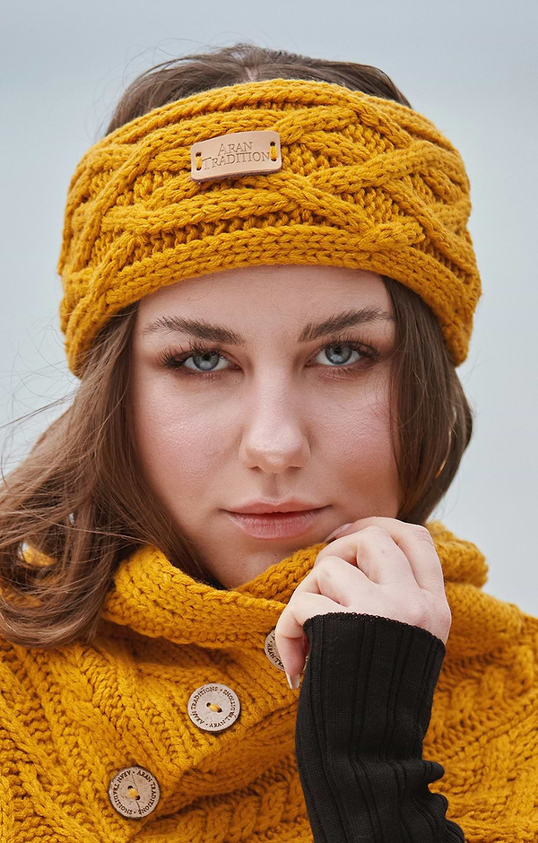 Ladies Cable Knit Headband
