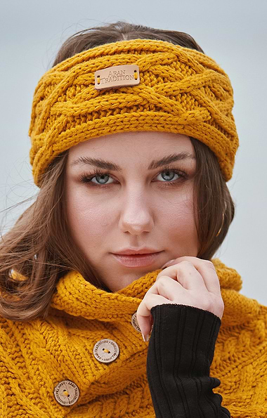 Ladies Cable Knit Headband