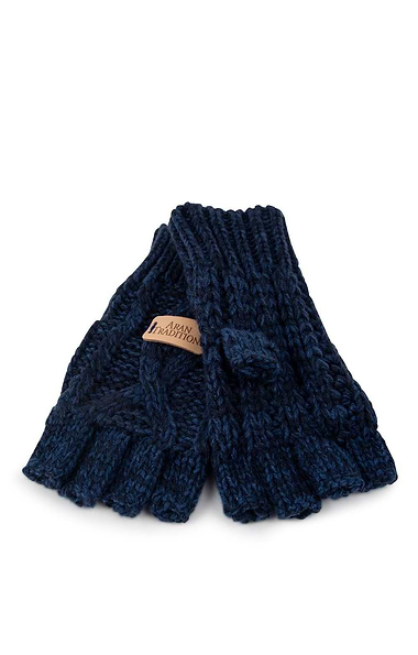 Ladies Cable Fingerless Gloves