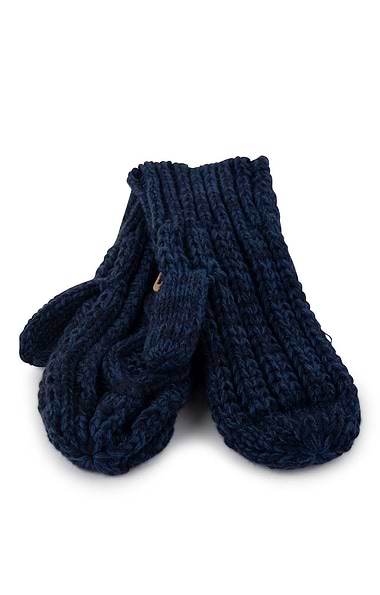 Ladies Cable Knit Mitts