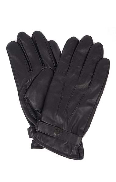 Men's Barbour Burnished Leather Thinsulate Gloves