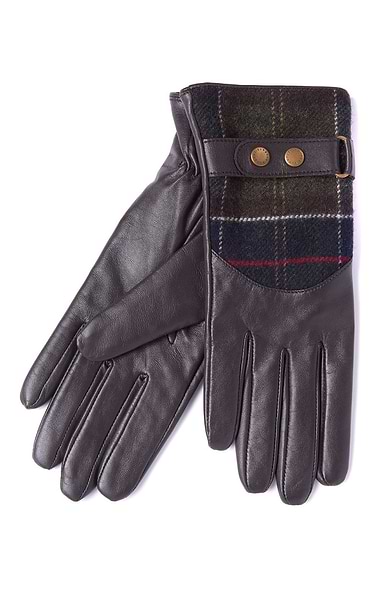 Ladies Barbour Dee Tartan Gloves