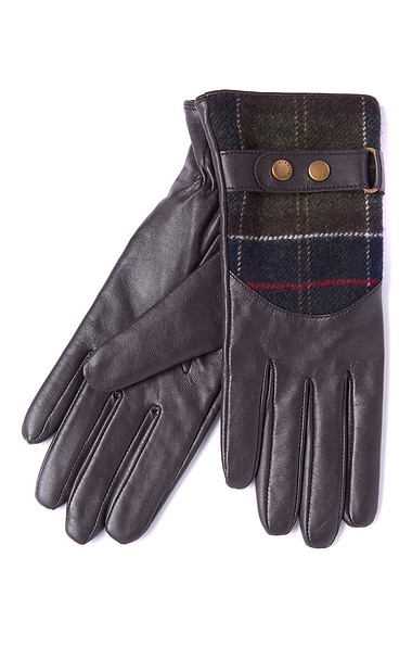 Ladies Barbour Dee Tartan Gloves