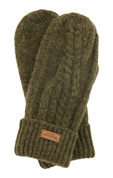 Ladies Barbour Elsdon Knit Mittens