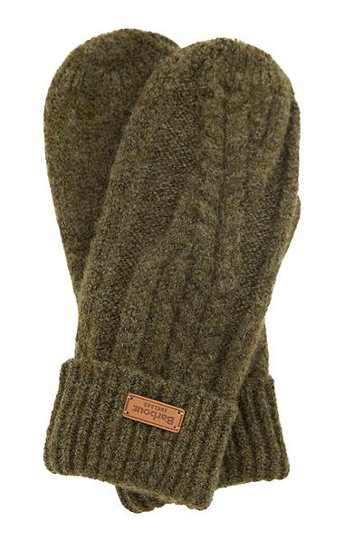 Ladies Barbour Elsdon Knit Mittens