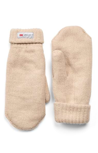 Ladies Knit Thinsulate Mitten Gloves