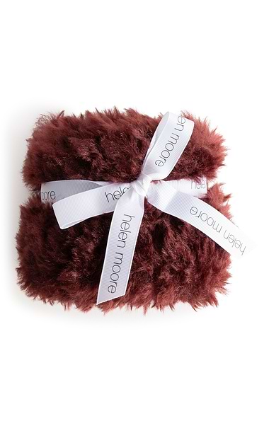 Ladies Helen Moore Faux Sheepskin Wristwarmers