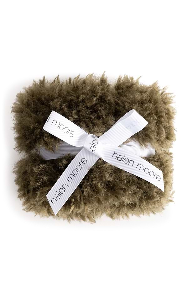 Ladies Helen Moore Faux Sheepskin Wristwarmers