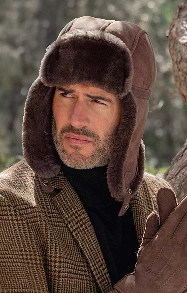 Men's Sheepskin Trapper Hat