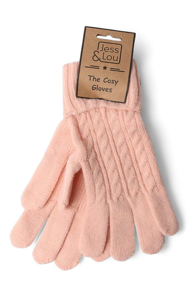 Ladies Cable Knit Gloves