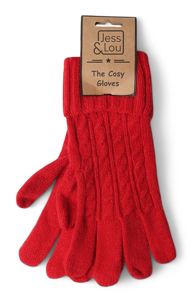 Ladies Cable Knit Gloves