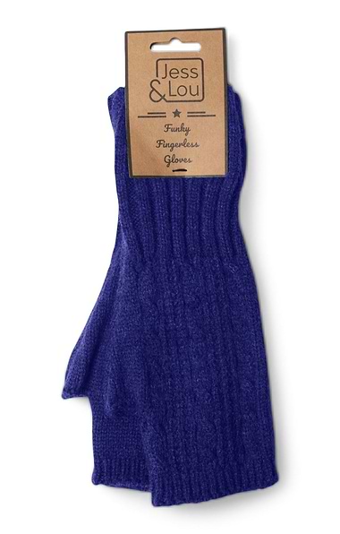 Ladies Cable Knit Fingerless Gloves
