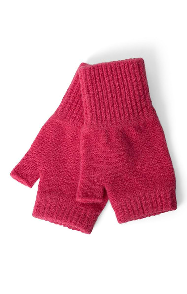 Ladies Lambswool Fingerless Mittens