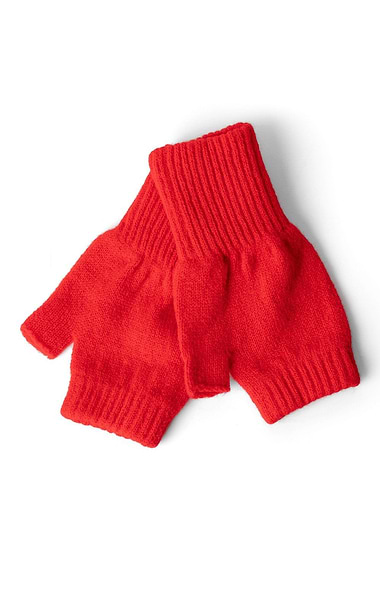Ladies Lambswool Fingerless Mittens