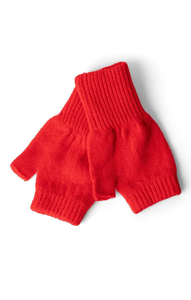 Ladies Lambswool Fingerless Mittens