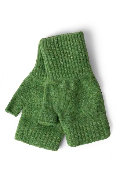 Ladies Lambswool Fingerless Mittens