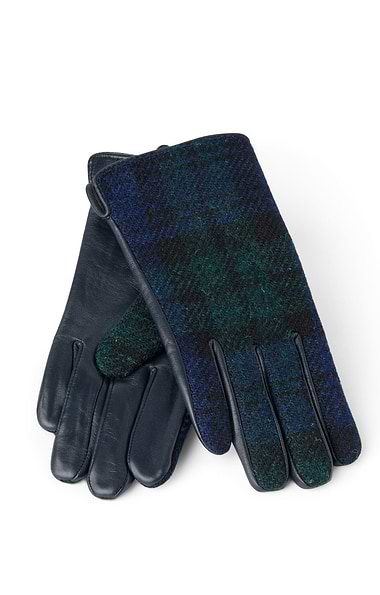 Ladies Harris Tweed® and Leather Gloves