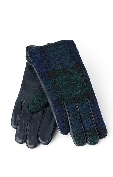 Ladies Harris Tweed® and Leather Gloves