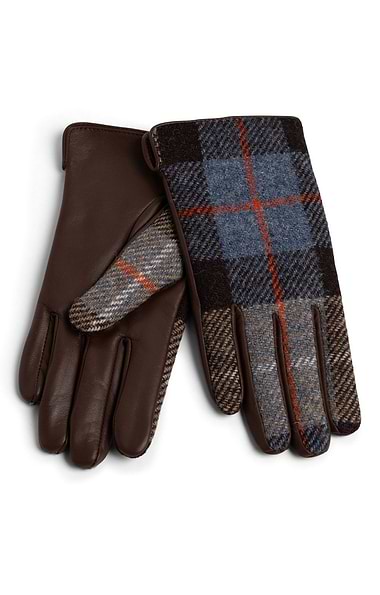 Ladies Harris Tweed® and Leather Gloves