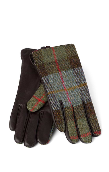 Ladies Harris Tweed® and Leather Gloves