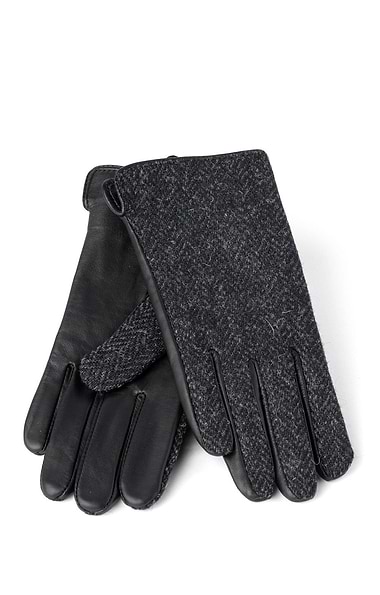 Ladies Harris Tweed® and Leather Gloves