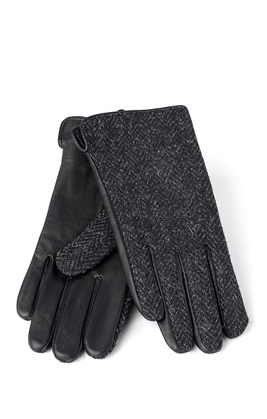 Ladies Harris Tweed® and Leather Gloves