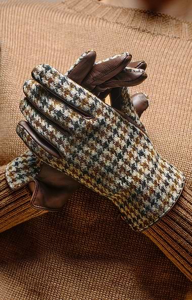 Ladies Harris Tweed® and Leather Gloves