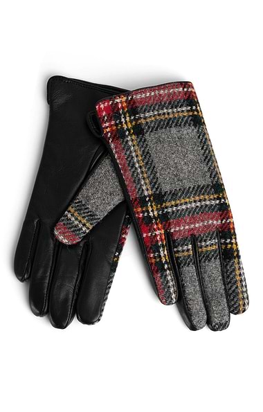 Ladies Harris Tweed® and Leather Gloves