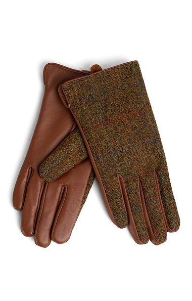 Ladies Harris Tweed® and Leather Gloves