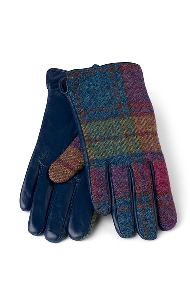 Ladies Harris Tweed® and Leather Gloves