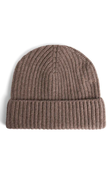 Cashmere Chunky Rib Beanie