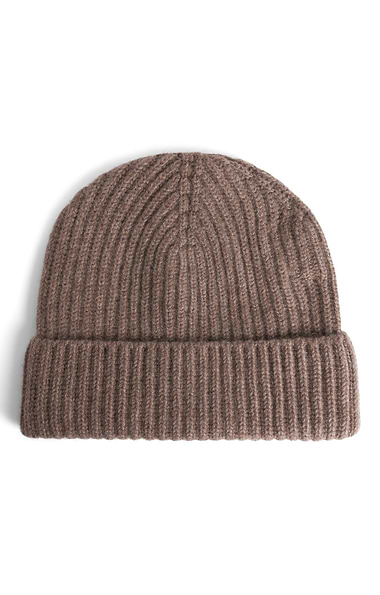 Cashmere Chunky Rib Beanie