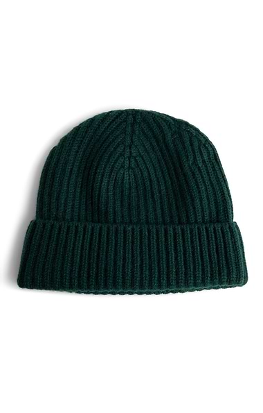 Cashmere Chunky Rib Beanie