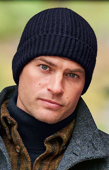 Cashmere Chunky Rib Beanie