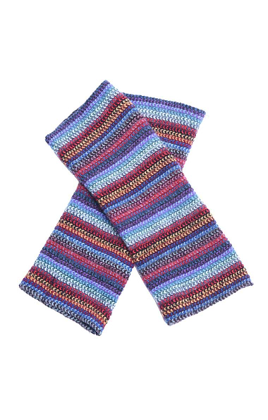 Lambswool Striped Fingerless Glove