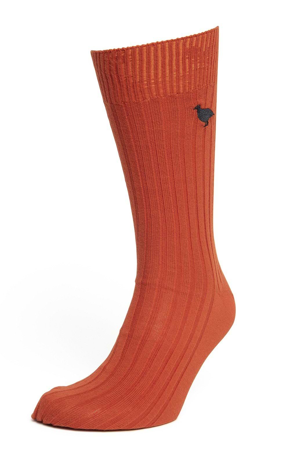 Men's Mercerised Cotton Socks, Orange - House of Bruar