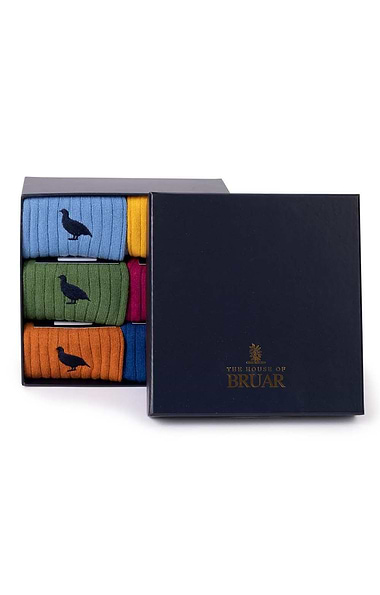 Men's Merino & Cashmere Box of 6 Socks
