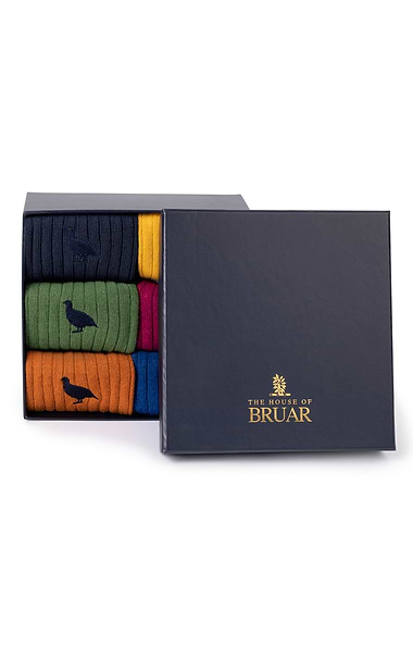 Men's Merino & Cashmere Box of 6 Socks