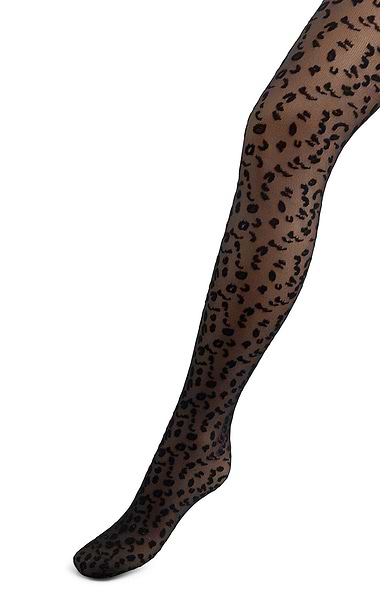 Ladies Leopard Mesh Tights